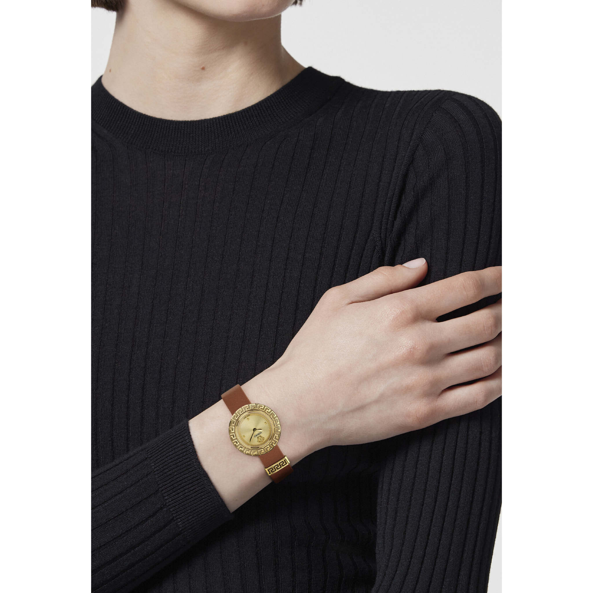Versace Reloj Analógico De Cuarzo La Greca