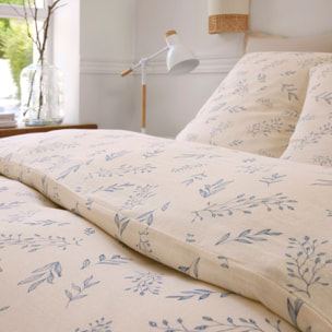 Parure housse de couette imprimé 100% gaze de coton - liveo
