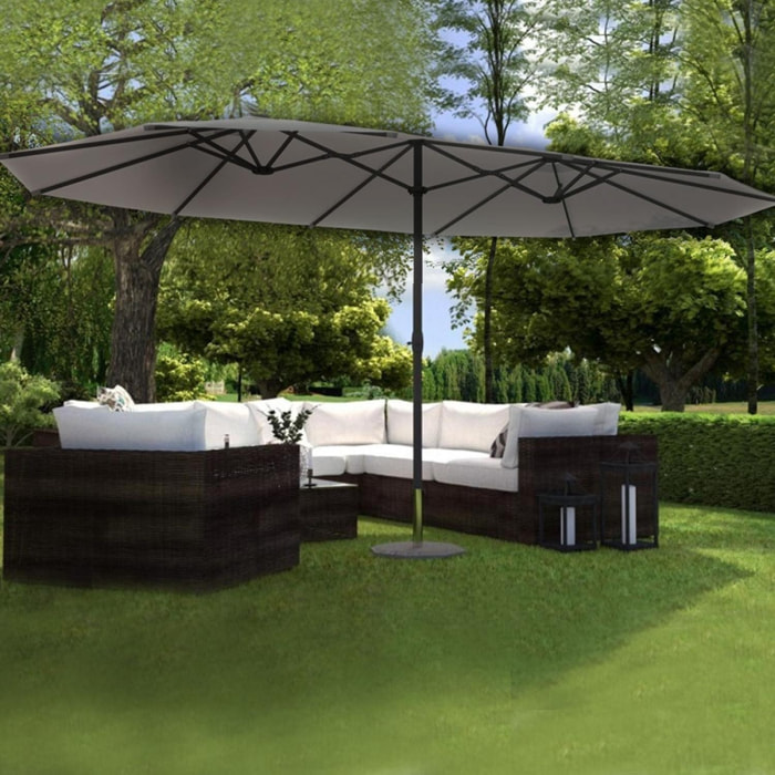 Parasol double 2,7 x 4,6 m CABIATE