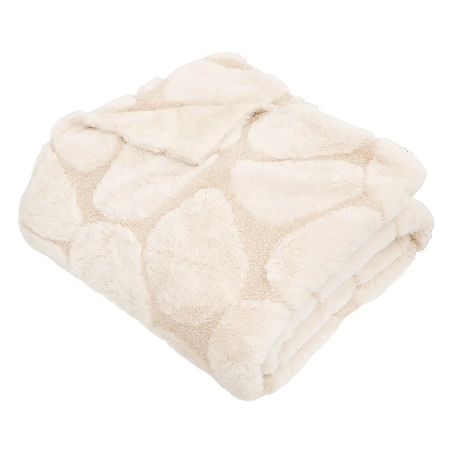 Plaid Boucly 180x230cm galet beige