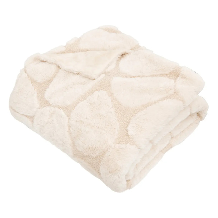 Plaid Boucly 180x230cm galet beige