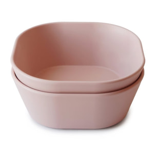 Mushie Pack Dos Bols Cuadrados Solid