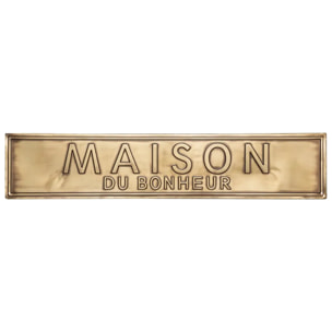 Déco murale métal embossé 99x20cm