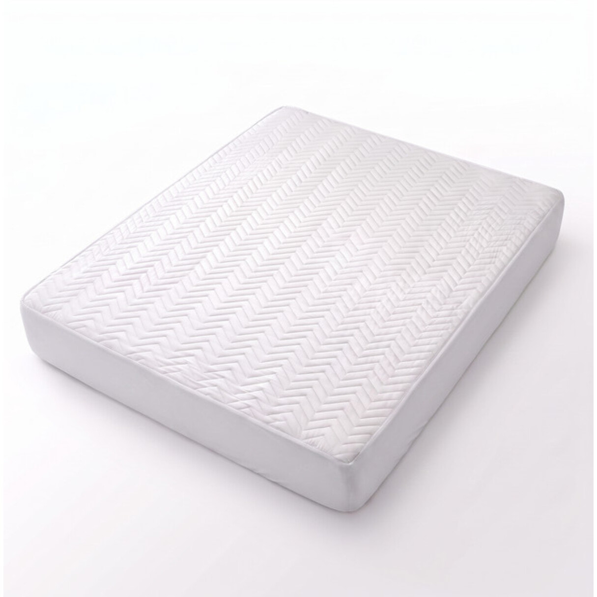 Coprimaterasso Intrecci Trapuntato con Angoli in Microfibra con Imbottitura in Poliestere