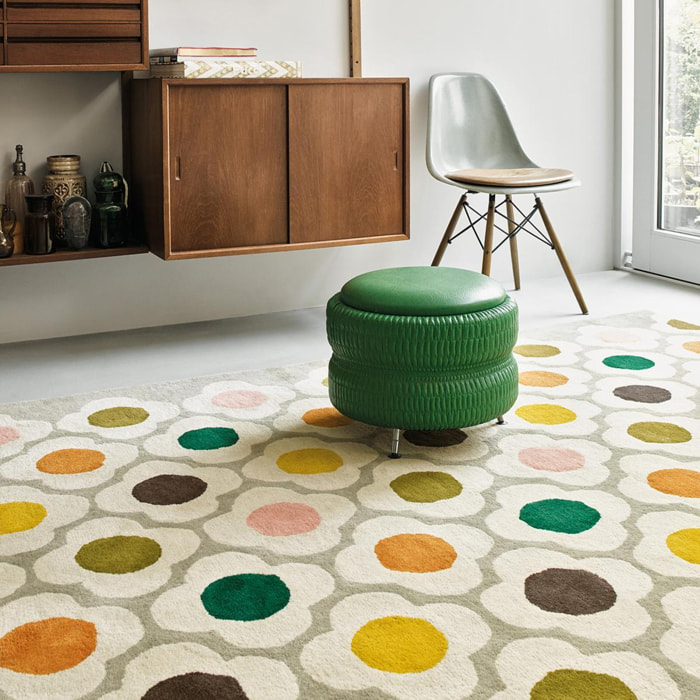 Tapis salon et chambre fait à la main en laine motif scandinave RAPI
