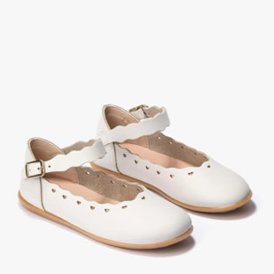 Bailarinas De Niña Hebilla En Beige