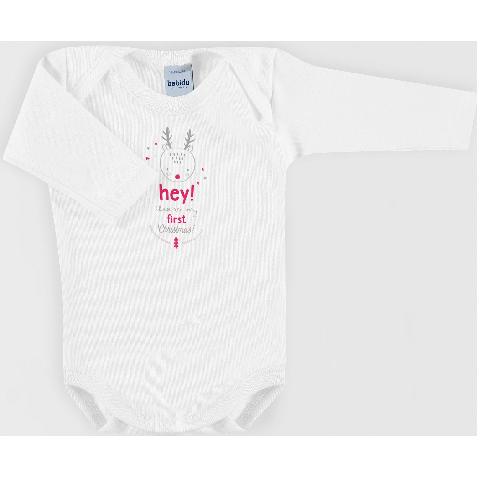 Body bebé navidad cuello americano