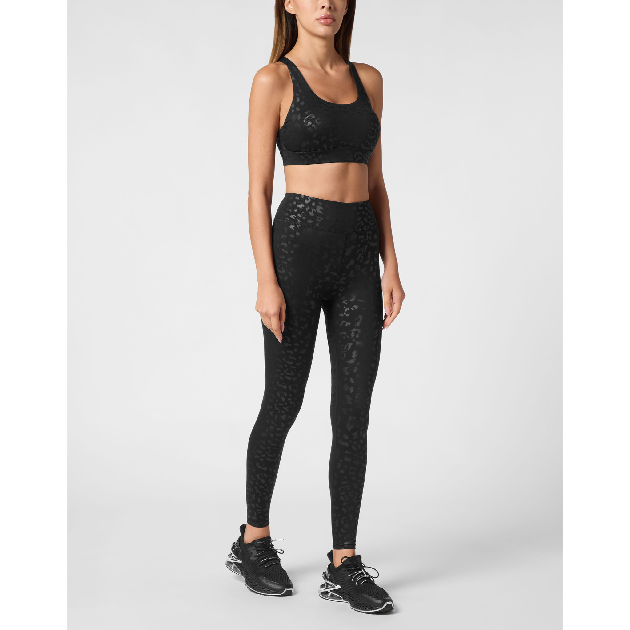 PLEIN SPORT Sports Bra LEOPARD