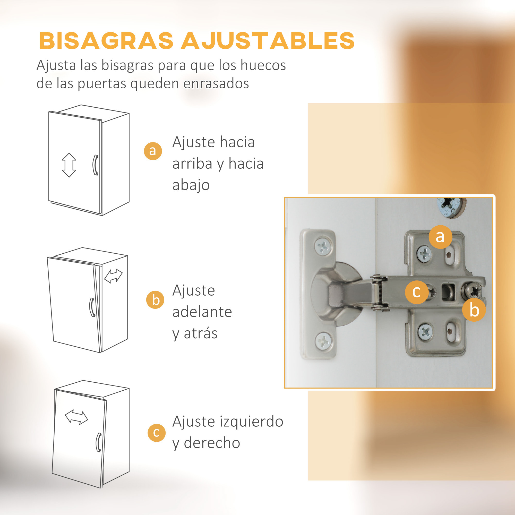 Alacena de Cocina Mueble Buffet de Cocina con 4 Puertas Cajón y Estantes Ajustables para Salón Comedor Estilo Moderno 60x38x161 cm Blanco
