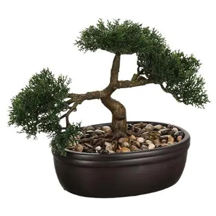 Bonsai artificial en maceta de cerámica 23cm - Instinto natural