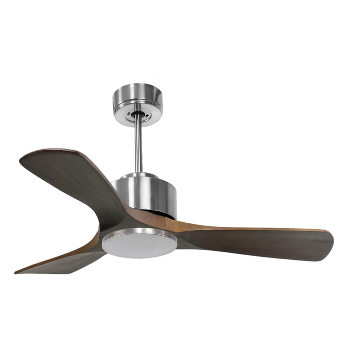 Ventilateur de plafond ø106 cm avec Wifi Réversible Hypersilence 40   W Argent
