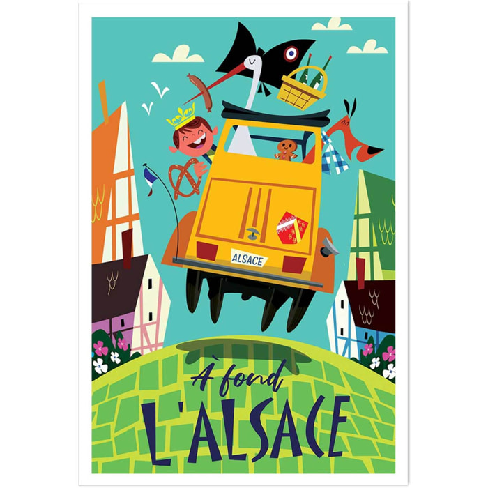 Poster de l'alsace en dodoche Affiche seule