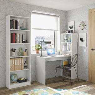 Pack escritorio y estantería Cosmic Plus Blanco Artik (Blanco Mate)