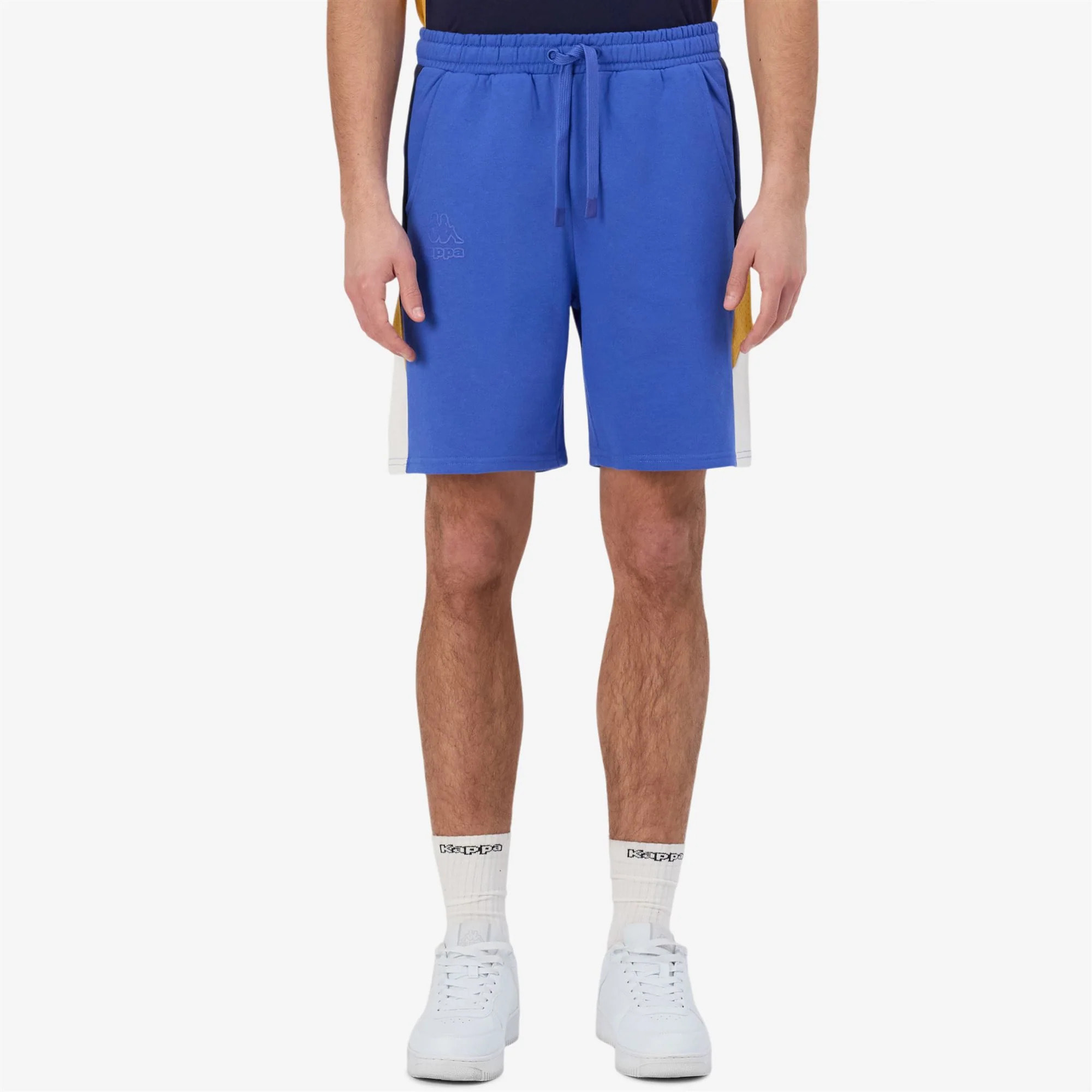 Kappa - Pantaloni Corti Uomo Blu - Logo Gnaco