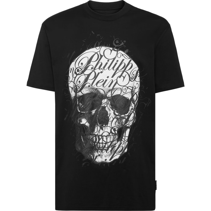 PHILIPP PLEIN T-Shirt Round Neck COURSIVE