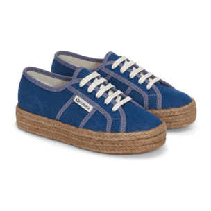 Scarpe da donna Superga Blu 2730 ROPE REVERSE DENIM