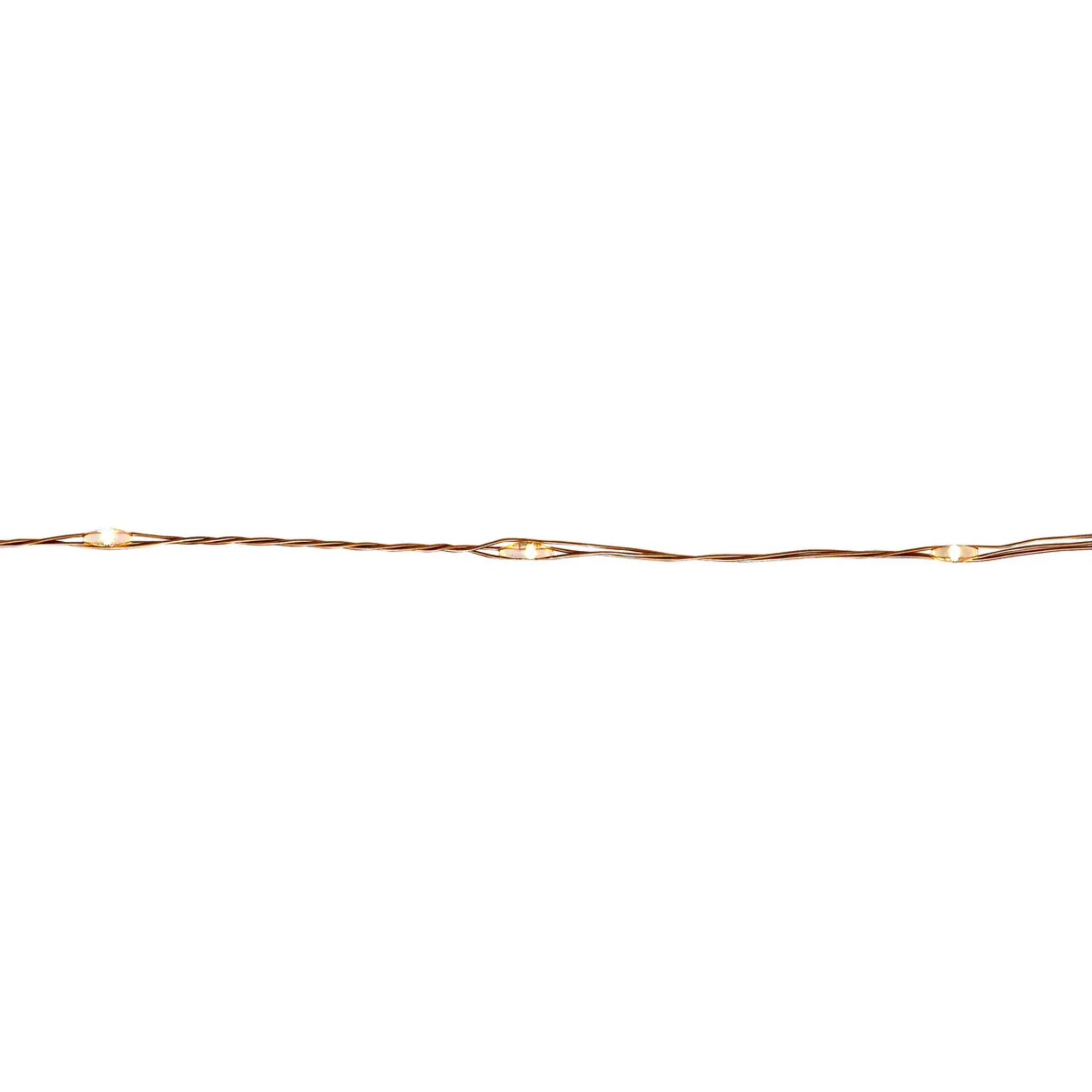 Guirlande lumineuse d'extérieur 20 m 400 LED blanc chaud fil cuivre 13 fonctions sur secteur