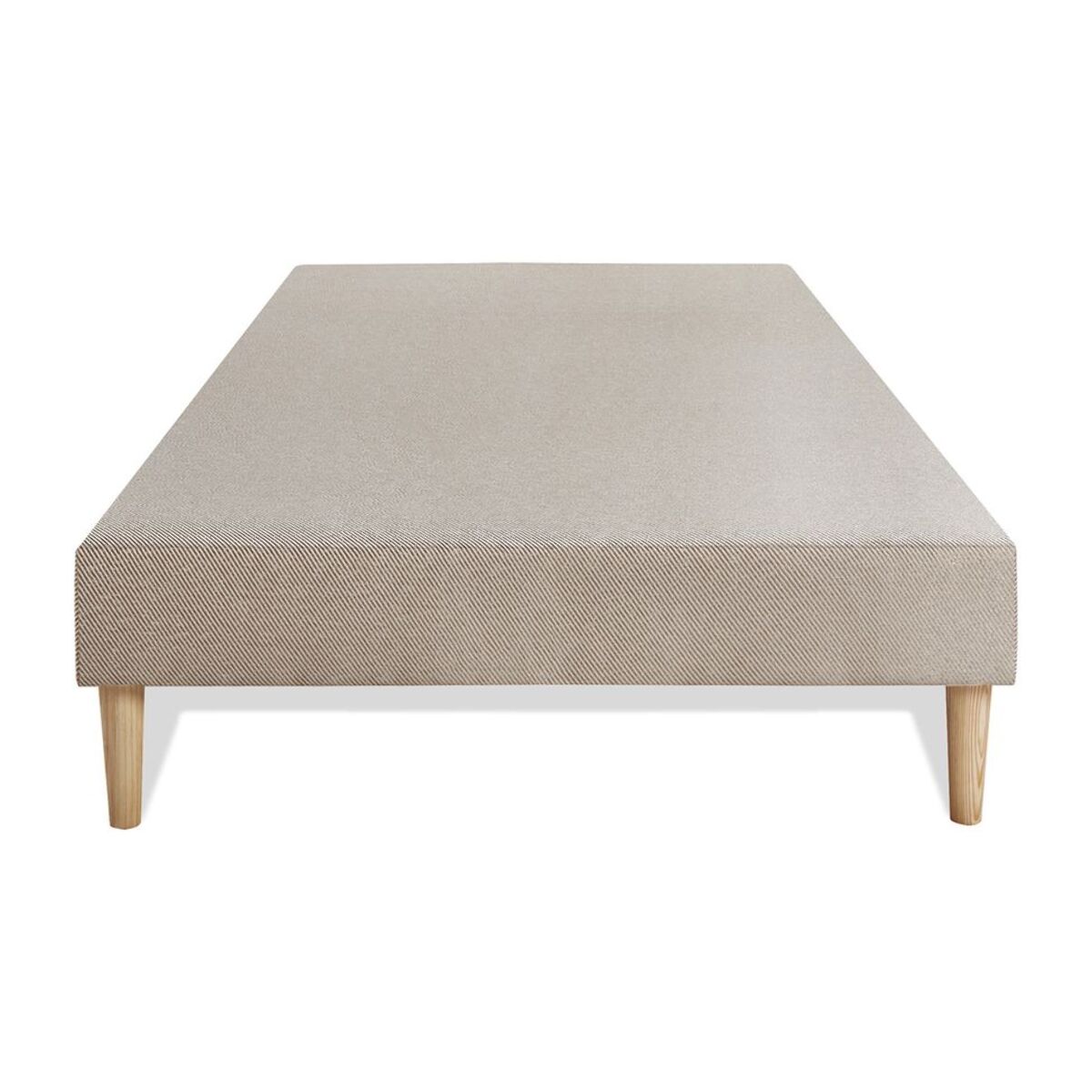 Ensemble - Matelas Mémoire de forme 24cm d'épaisseur - 3 zones de confort - Confort très ferme - Sommier tapissier monobloc - 1 place
