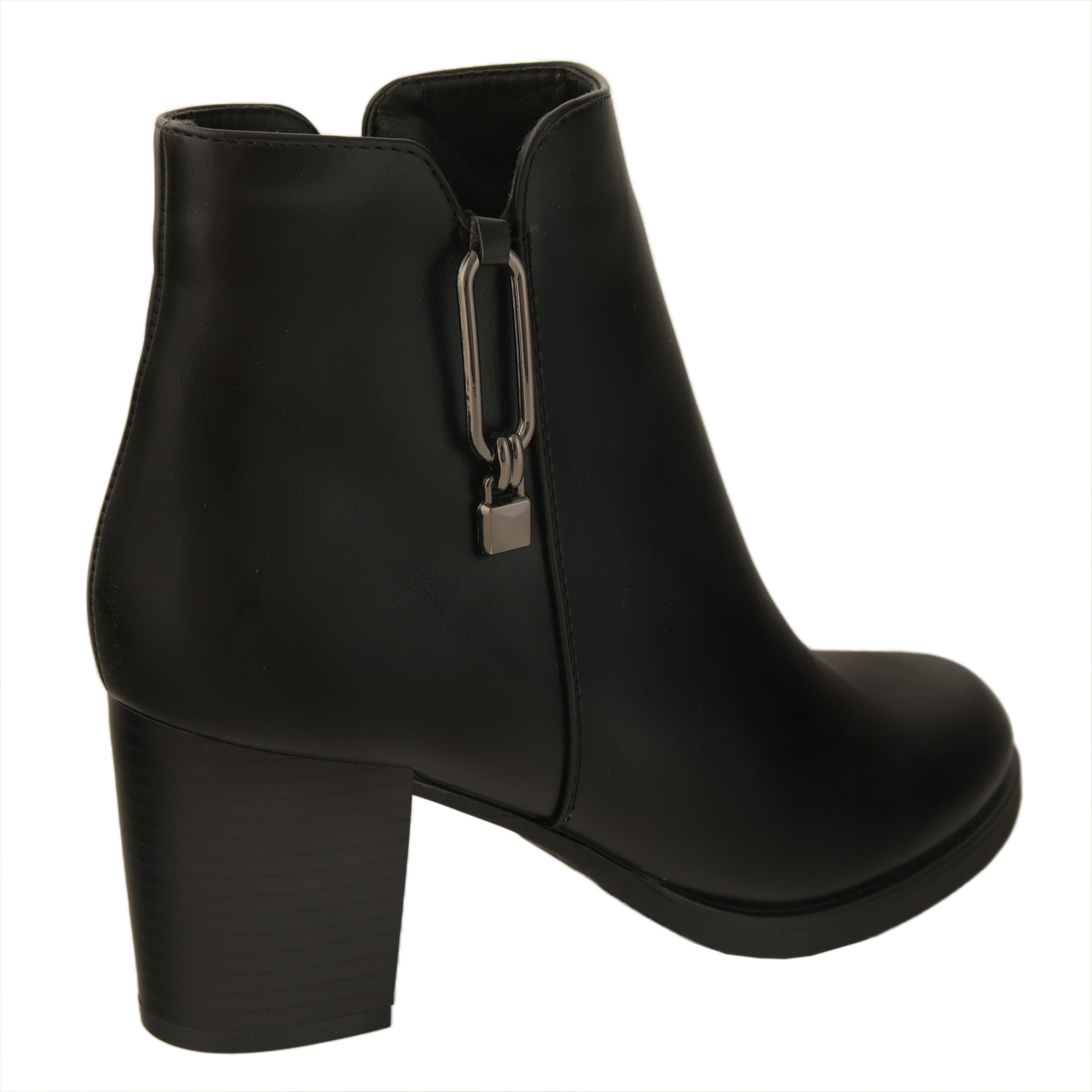 Stivaletti in simil pelle con tacco comodo