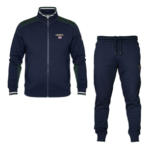 Tuta Uomo ADMIRAL Cotone Felpato Full Zip e Cappuccio