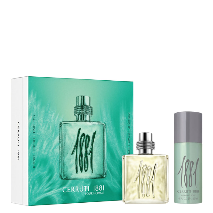 1881 Pour Homme - Coffret Eau de Toilette 100ml + Déodorant Spray Parfumé 150ml
