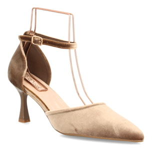 Zapato elegante con tiras aterciopelado