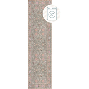Tapis lavable de couloir  UNA FLORAL