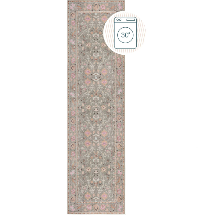 Tapis lavable de couloir  UNA FLORAL