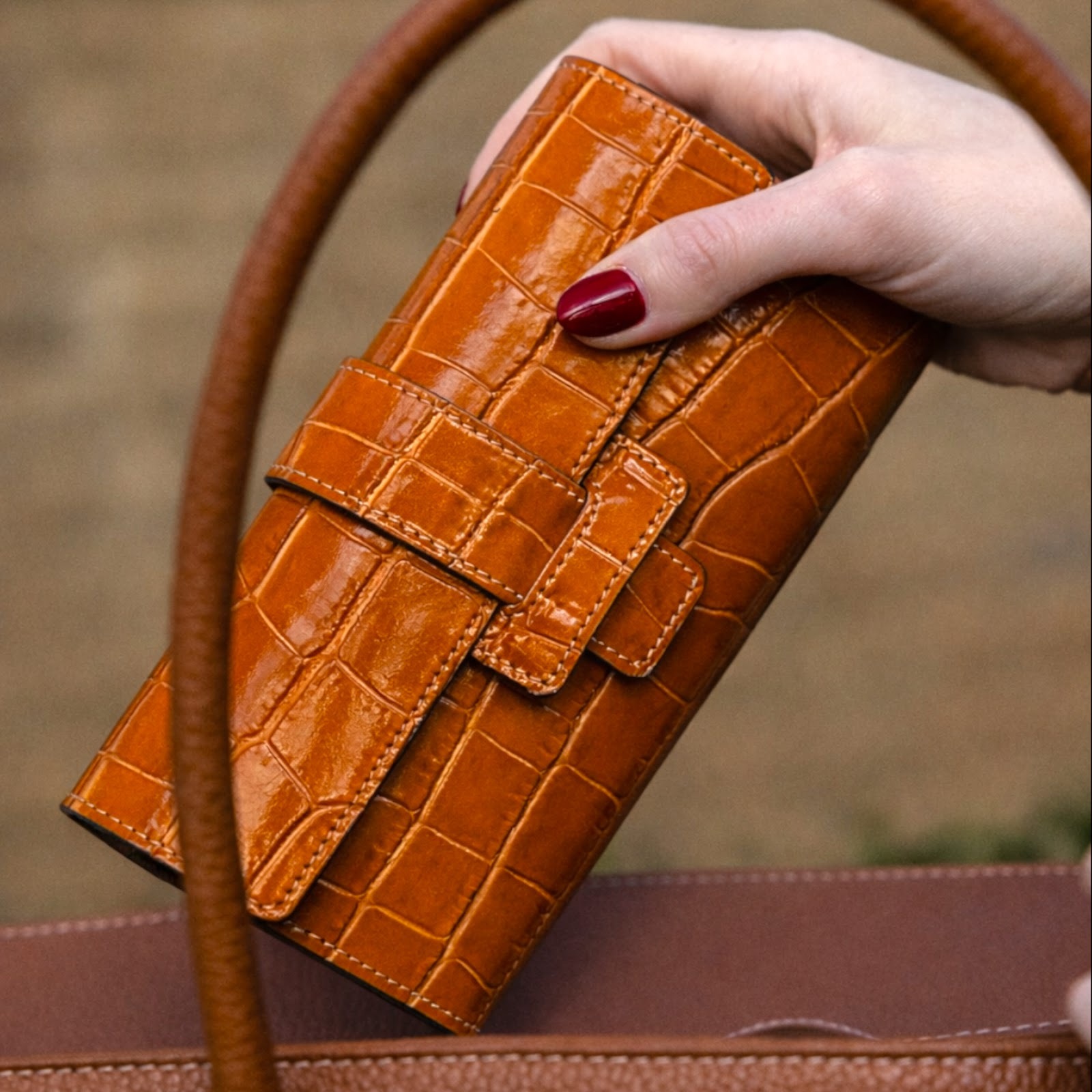 Cartera Cheval Firenze Dean Croc Cuero