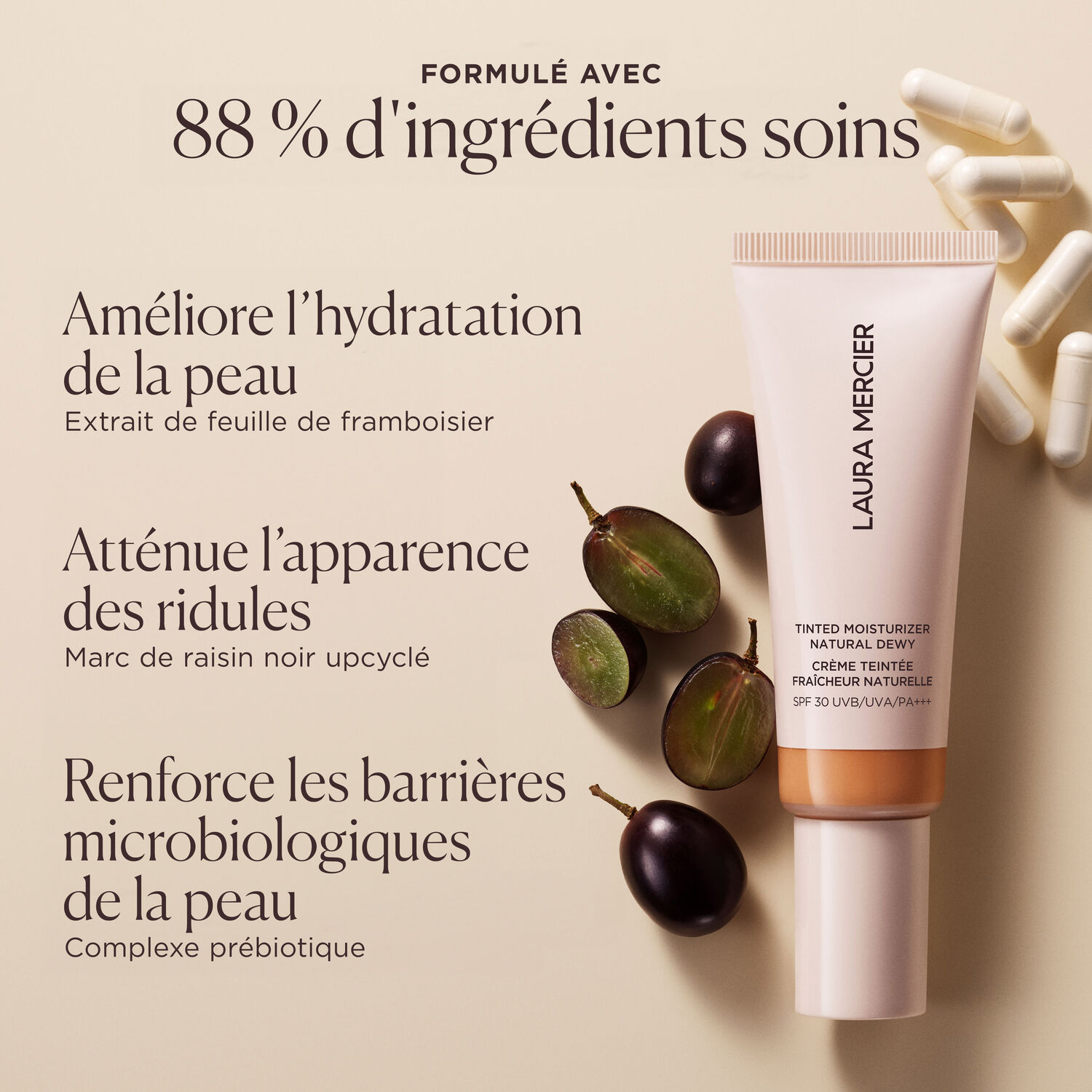 Tinted Moisturizer Natural Dewy Spf 30 - Crème Teintée Naturelle