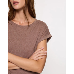 Camiseta Manga Corta Marrón - Luma