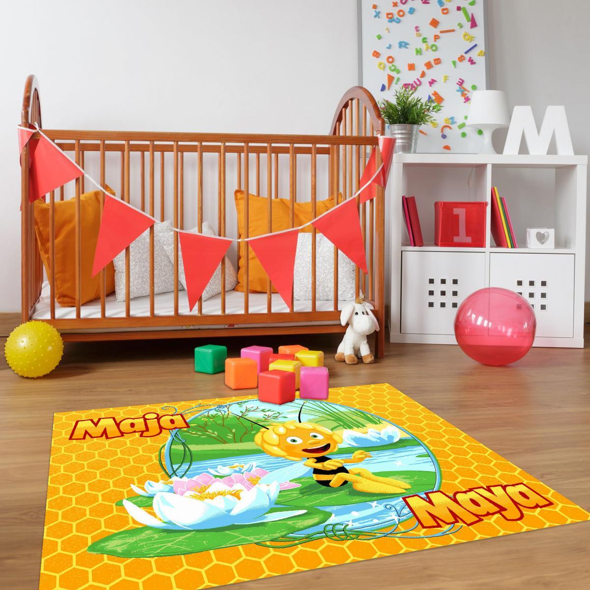 Tapis enfant Maya l'abeille