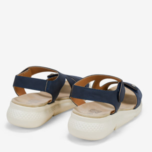 Sandalias deportivas azules con cierre de velcro