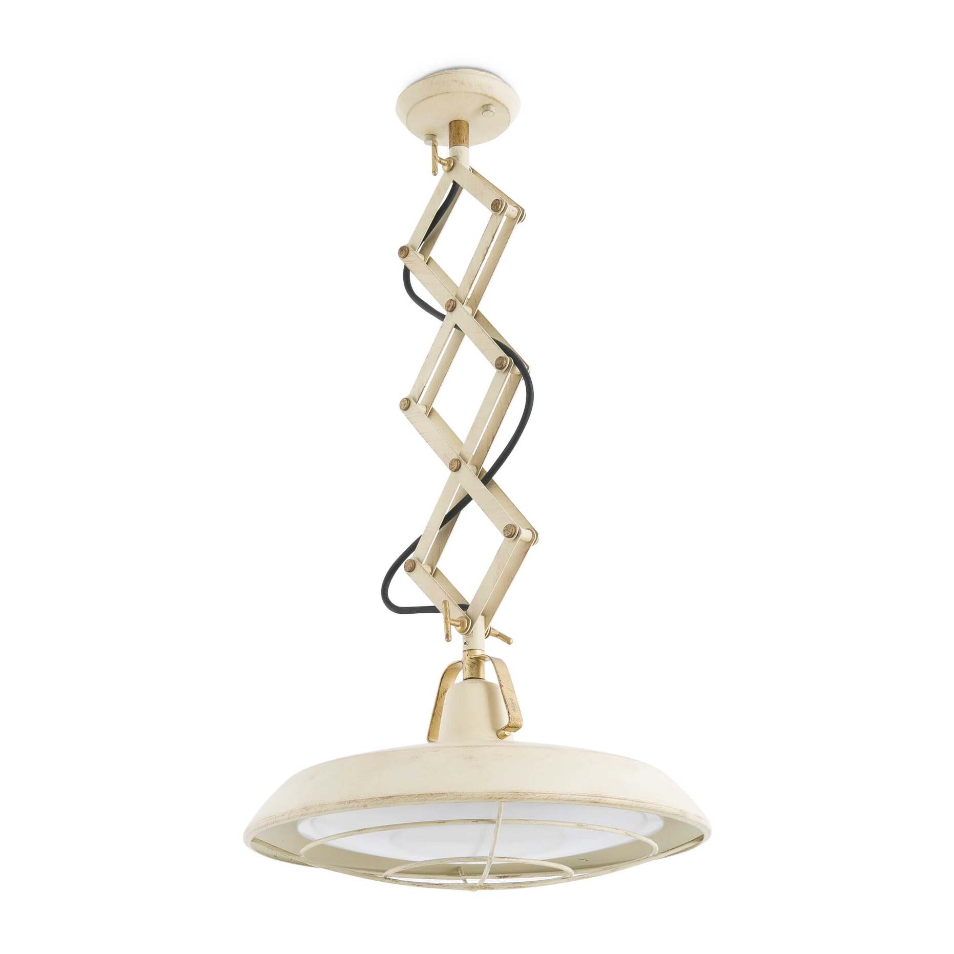 PLEC Colgante extensible LED blanco roto