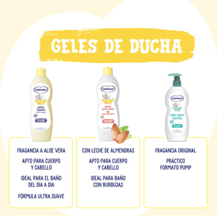 PACK 3 JABON LÍQUIDO ULTRA SUAVE DE BEBÉ CON EXTRACTO DE ALOE 750ML