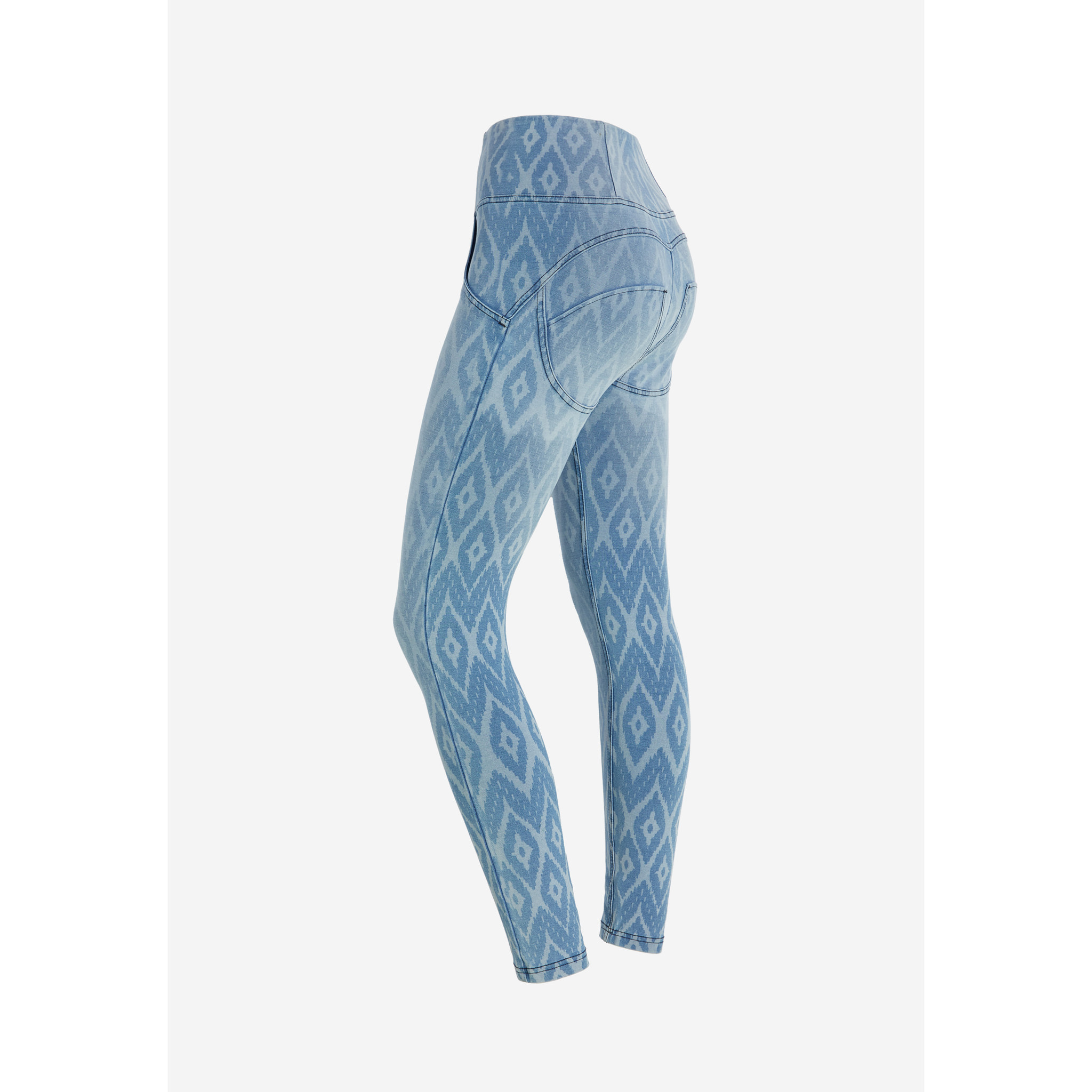 Jeggings push up WR.UP® vita alta stampa geometrica all over