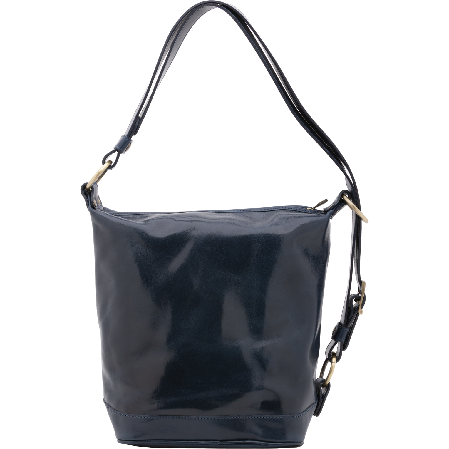Borsa a secchiello  da donna In Vera pelle Made in Italy 34x33x15 cm