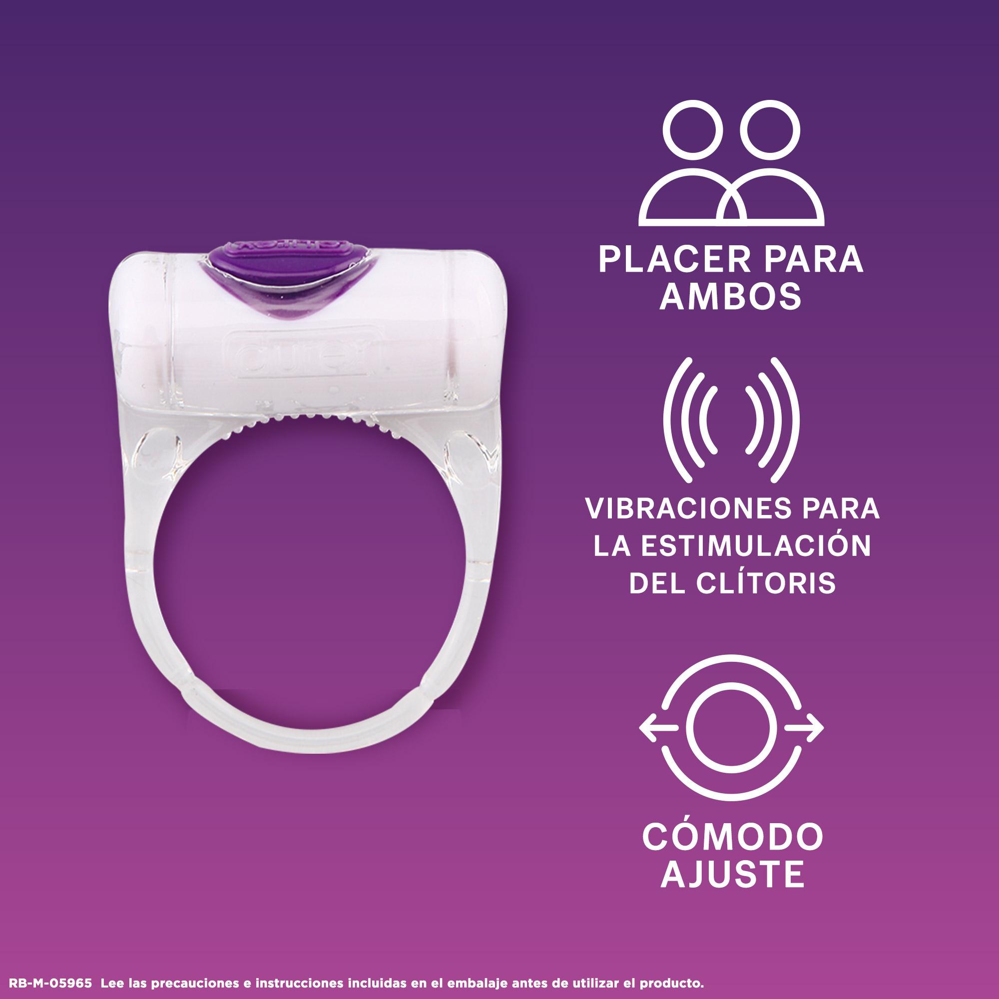 ANILLO VIBRADOR INTENSE ORGASMIC VIBRATIONS ESTIMULADOR CLÍTORIS