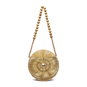 Zovencedo bolso bandolera en madera de bambú.