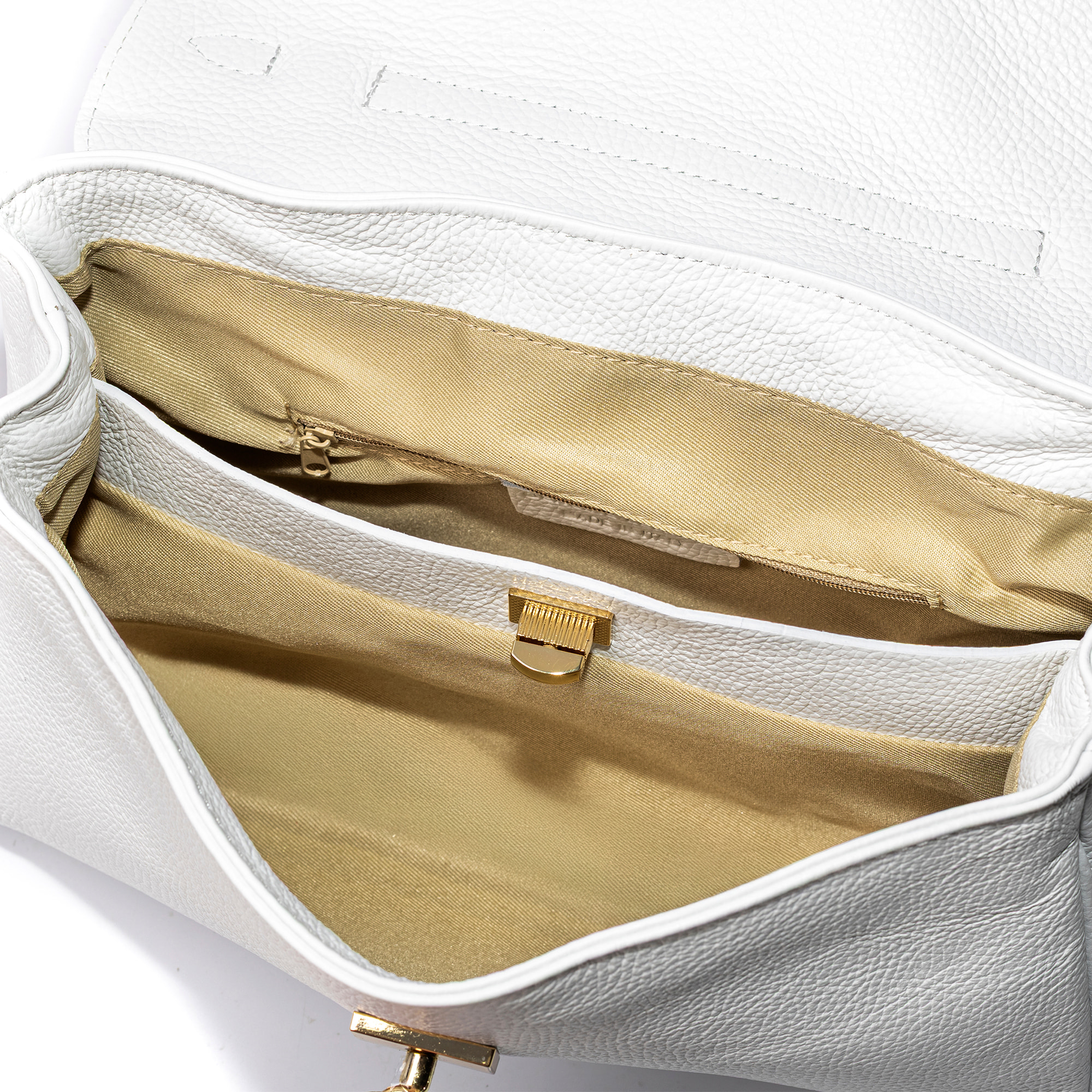 Azeglio borsa a tracolla donna. Pelle autentica Dollaro.