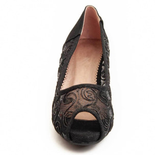 Zapato de tacón - Negro - Altura: 6 cm