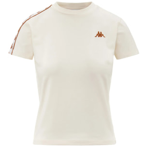 Kappa - T-Shirts & Top Donna Bianco - 222 BANDA PIPPIGT