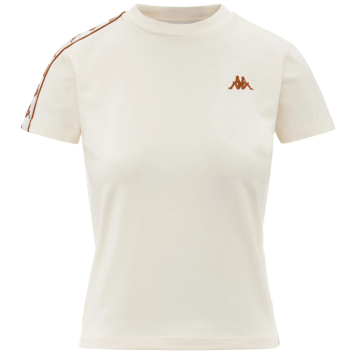 Kappa - T-Shirts & Top Donna Bianco - 222 BANDA PIPPIGT