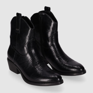 Botines - Negro - Tacón: 5 cm