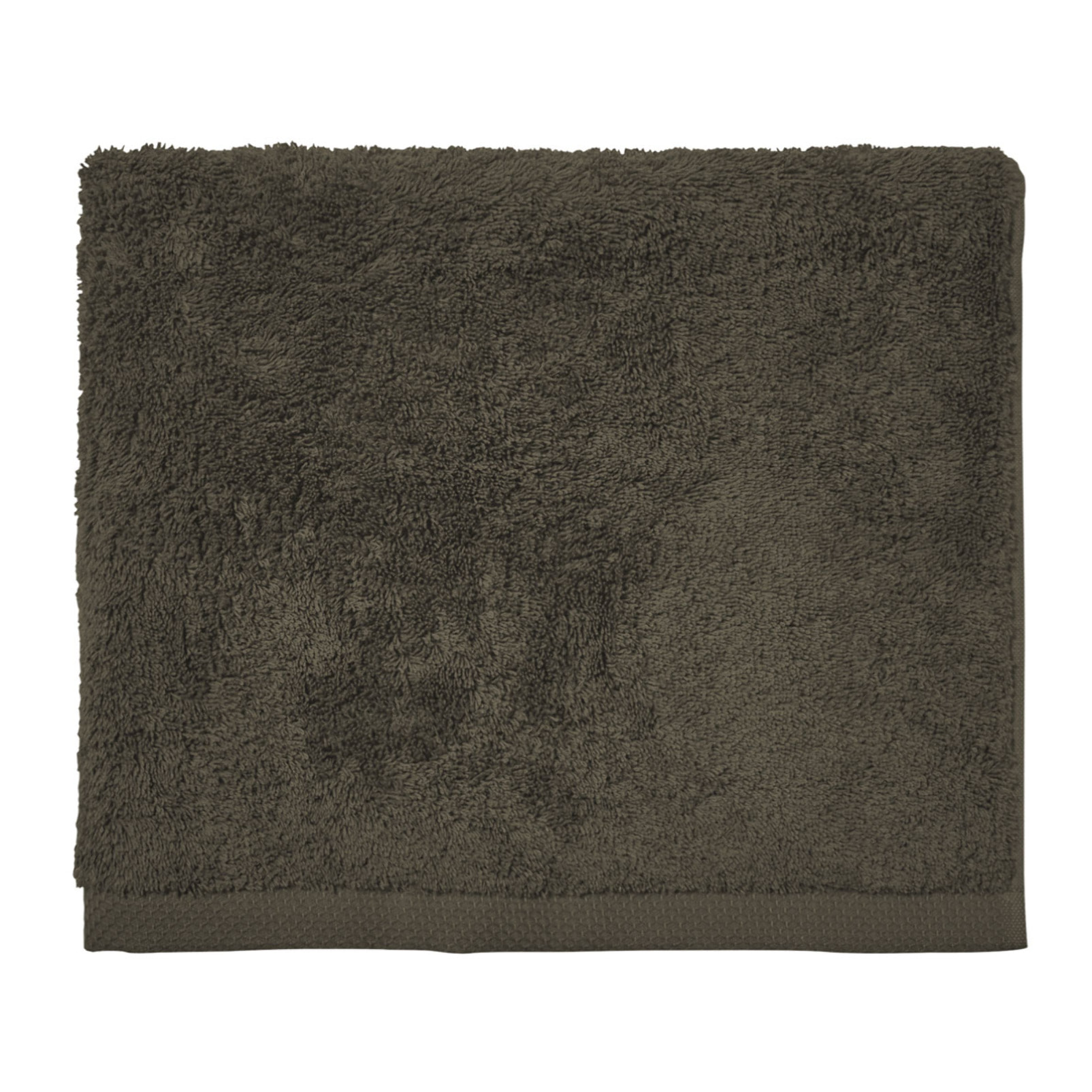 Serviette invitée unie en coton, AQUA, Vert