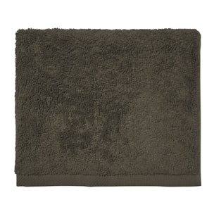 Serviette invitée unie en coton, AQUA, Vert