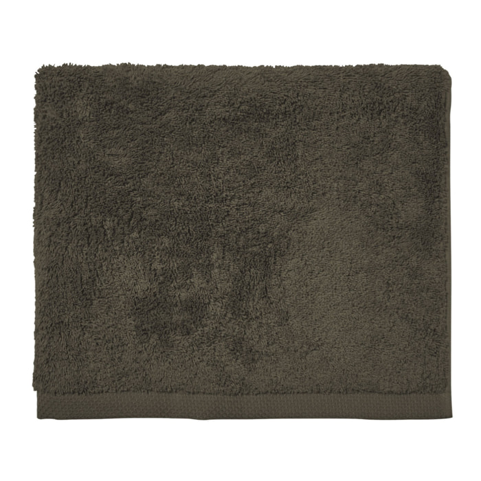 Serviette invitée unie en coton, AQUA, Vert