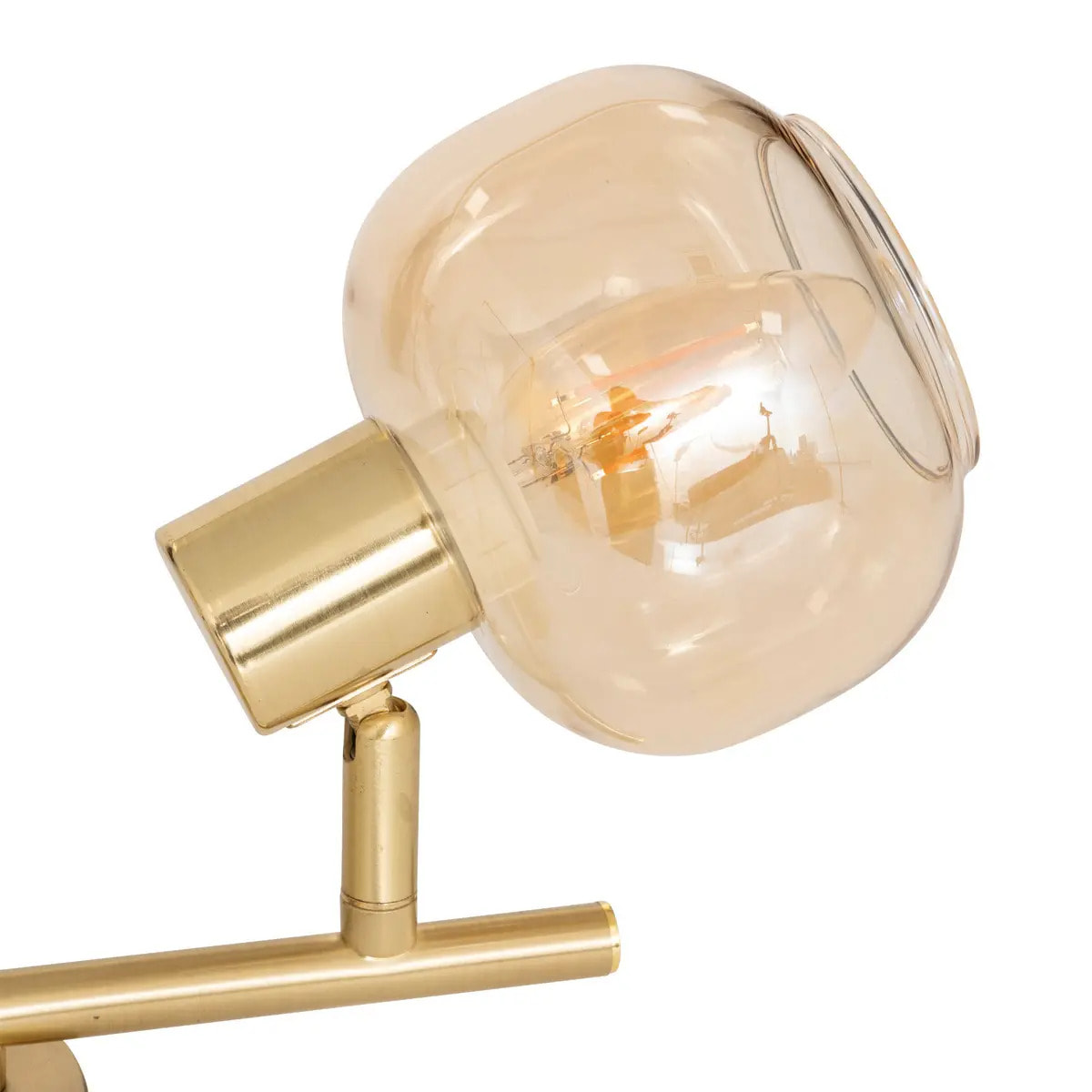 Applique murale/plafonnier Pilia ambre 28x11cm