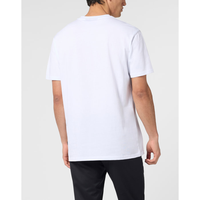 PHILIPP PLEIN Round Neck T-Shirt Skull Tattoo