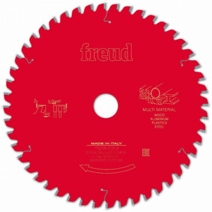 Lame pour scie circulaire portative FREUD - Ø250 2,4/2 AL30 Z48 TPB 0° - F03FS09888 -FR23M001M